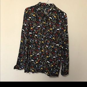 Zara Multi Colored Printed Blouse